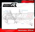 FZ6 FAZER S1 Exhaust Yamaha Muffler Auspuff Sportauspuff Silencer Echappement Silencieux Scarico Scarichi Escape Wydech Tłumik ROUND 2004 - 2006 DOMINATOR 8