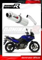 escape silenciador DOMINATOR redondo compatível com a motocicleta Suzuki DL 650 V Strom 2004   2006
