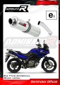 escape silenciador DOMINATOR homologado redondo compatível com a motocicleta DL 650 V STROM 2004   2006