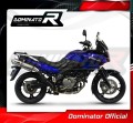 escape silenciador DOMINATOR homologado OVAL compatível com a motocicleta DL 650 V STROM 2004   2006 4