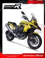 Benelli TRK 502 X 2018 - 2021 EXHAUST Muffler Auspuff Sportauspuff Silencer Echappement Silencieux Scarico Scarichi Escape Wydech Tłumik HP7 Tytan Dominator Exhaust System 2