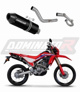 Honda CRF 300L / Rally 2021 - 2023 Full Exhaust System Collector Silencer MX2 BLACK + dB killer
