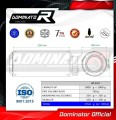 FZ6 FAZER S2 Exhaust Yamaha Muffler Auspuff Sportauspuff Silencer Echappement Silencieux Scarico Scarichi Escape Wydech Tłumik GP 2006 - 2010 DOMINATOR 4