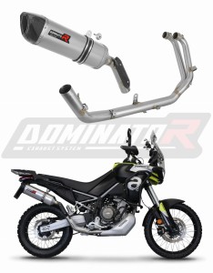Aprilia Tuareg 660 2021 - 2023 Full Exhaust System Collector Silencer HP6 + dB killer medium
