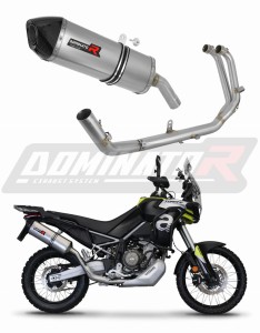 Aprilia Tuareg 660 2021 - 2023 Full Exhaust System Collector Silencer HP7 + dB killer medium