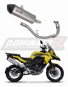 Benelli TRK 502 X 2018 - 2021  Full Exhaust System Silencer Titanium HP7 + dB killer medium