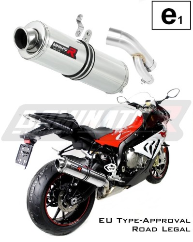 S1000RR Exhaust BMW Homologated EC Type approval  Street legal Approval Certificate Muffler Auspuff Sportauspuff Silencer Echappement Silencieux Scarico Scarichi Escape Wydech Tłumik ROUND 2017 - 2018 Dominator x