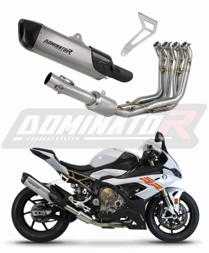 BMW S1000RR 2019 - 2022 EXHAUST Collector Manifold Full System EX Muffler Auspuff Sportauspuff Silencer Echappement Silencieux Scarico Scarichi Escape Wydech Tłumik HP6  Titanium Dominator Exhaust System xx