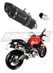 Ducati MONSTER 696 2008 - 2014 Exhaust Silencer Muffler HP1 BLACK + dB killer medium