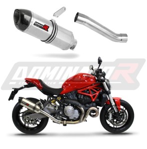 Ducati MONSTER 821 2018 - 2021 Exhaust Silencer Muffler HP1 + dB killer medium
