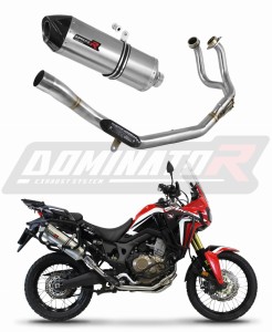 Honda CRF 1000L Africa Twin 2016 - 2019 Full Exhaust System Collector Silencer HP7 + dB killer medium