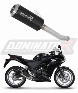 Honda CBR 250 R 2011 - 2013 Exhaust Silencer Muffler GP BLACK + dB killer medium
