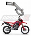 Honda CRF 300L / Rally 2021 - 2023 motorcycle Head pipe Header Linkpipe Downpipe Frontpipe Manifold Collector Kolektor wydechowy Kolano Sport-Krümmeranlage Colector de escape  Collecteur d'échappement Collettore di scarico DOMINATOR EXHAUST SYSTEM x