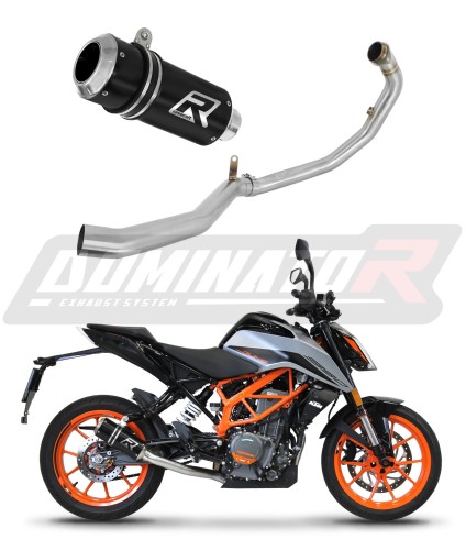KTM 39 DUKE 2021 -2022  Full  Exhaust System  Muffler Auspuff Sportauspuff Silencer Echappement Silencieux Scarico Scarichi Escape Collector Manifold Wydech Tłumik GP BLACK DOMINATOR x