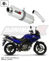 escape silenciador DOMINATOR homologado OVAL compatível com a motocicleta DL 650 V STROM 2004   2006 6