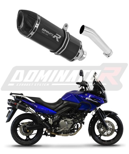 escape silenciador DOMINATOR HP1 preto compatível com a motocicleta Suzuki DL 650 V Strom 2004   2006 6