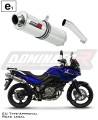 escape silenciador DOMINATOR homologado redondo compatível com a motocicleta DL 650 V STROM 2004   2006 6