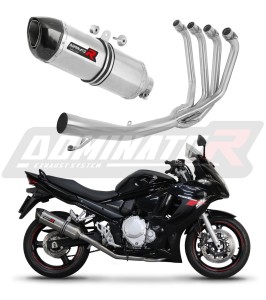 Suzuki GSXF 650 2007 - 2016 Full Exhaust System Collector Silencer HP1 + dB killer