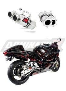 Suzuki GSXR 1300 Hayabusa 1999 - 2007 Exhaust Silencer Muffler GP1 + dB killer medium