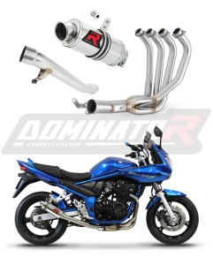 Suzuki GSF 650 BANDIT N / S 2005 - 2006 Full Exhaust System Collector Silencer GP1 + dB killer medium
