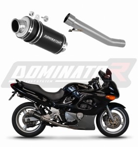 Suzuki GSXF 750 1998 - 2006 Exhaust Silencer Muffler GP1 BLACK + dB killer medium