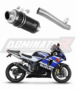 Suzuki GSXR 1000 K1 - K4 2001 - 2004 Exhaust Silencer Muffler Slip-on GP1 BLACK + dB killer medium