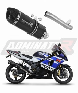 Suzuki GSXR 1000 K1 - K4 2001 - 2004 Exhaust Silencer Muffler Slip-on HP1 BLACK + dB killer medium