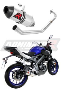 Yamaha MT 125 2014 - 2019 Full Exhaust System Collector Silencer HP3 + dB killer medium