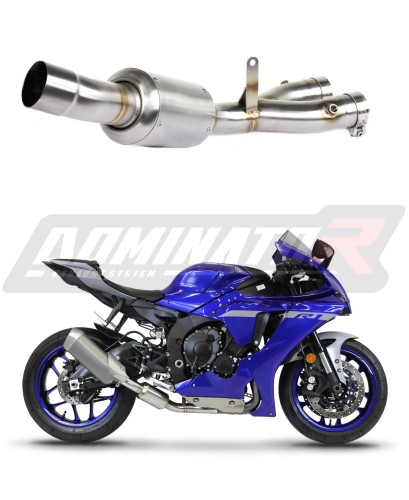 decat tłumik środkowy DOMINATOR Mid Pipe pasujący do motocykla YZF R1 1000 2017 - 2019 5