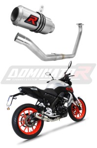 Yamaha MT 125 2020 Full Exhaust System Collector Silencer GP + dB killer medium