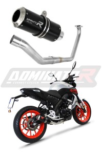 Yamaha MT 125 2020 Full Exhaust System Collector Silencer GP BLACK + dB killer medium