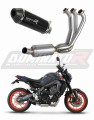 Yamaha MT 09 2021 - 2022 Full  Exhaust System EX Muffler Auspuff Sportauspuff Silencer Echappement Silencieux Scarico Scarichi Escape Collector Manifold Wydech Tłumik  HP3 BLACK Low Level  DOMINATOR EXHAUST SYSTEM x