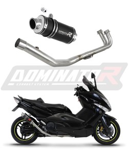Yamaha T-MAX 500 2008 - 2011 Full Exhaust System Collector Silencer GP1 BLACK + dB killer medium