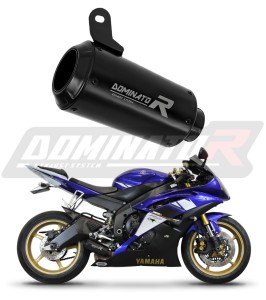 Yamaha YZF R6 2006 - 2016 Exhaust Silencer Muffler GPS BLACK + dB killer medium
