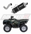 Yamaha YFM 700 Grizzly 2007 - 2015 motorcycle Exhaust Muffler Auspuff Sportauspuff Silencer Echappement Silencieux Scarico Scarichi Escape Wydech Tłumik P7 BLACK Dominator Exhaust System x