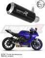 exhaust muffler DOMINATOR homologated road legal GP BLACK fits to Yamaha YZF R1 1000 RN65 2020  2022 6