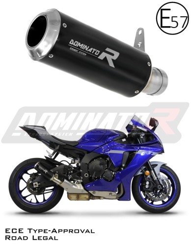 Yamaha YZF R1 1000 RN32 2015 - 2016  Motorcycle EU Approved Street Legal Muffler Auspuff Sportauspuff Silencer Echappement Silencieux Scarico Scarichi Escape Wydech Tłumik GP BLACK Dominator Exhaust System x