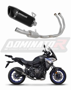 Yamaha Tracer 7 / GT 2020 - 2024 Full Exhaust System Collector Silencer HP6 BLACK + dB killer