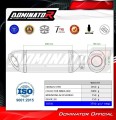 kompletny układ wydechowy z tłumikiem DOMINATOR Full System HP8 pasujący do motocykla Kawasaki Z400 2018 - 2023 2