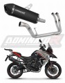 Benelli TRK 702 X 2023 - 2024 EXHAUST Muffler Auspuff Sportauspuff Silencer Echappement Silencieux Scarico Scarichi Escape Wydech Tłumik HP7 Black Dominator Exhaust System x