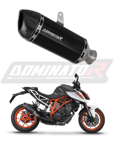 KTM 1290 SUPER DUKE / R 2017 - 2019 Exhaust Muffler Auspuff Sportauspuff Silencer Echappement Silencieux Scarico Scarichi Escape Wydech Tłumik HP1 BLACK DOMINATOR EXHAUST SYSTEM