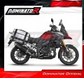 Suzuki DL 1000 V-Strom 2017 - 2020 Exhaust Muffler Auspuff Sportauspuff Silencer Echappement Silencieux Scarico Scarichi Escape Wydech Tłumik P7 BLACK DOMINATOR EXHAUST SYSTEM 4