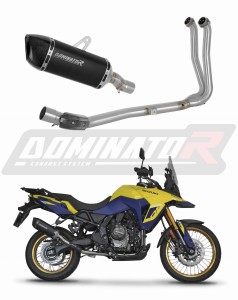 Suzuki V-Strom 800 SE / DE 2023 - 2024 Full Exhaust System Collector Silencer HP6 BLACK + dB killer