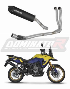 Suzuki V-Strom 800 SE / DE 2023 - 2024 Full Exhaust System Collector Silencer MX2 BLACK + dB killer