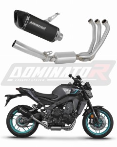 Yamaha MT-09 2024 - 2025 Full Exhaust System Collector Silencer HP6 BLACK + dB killer