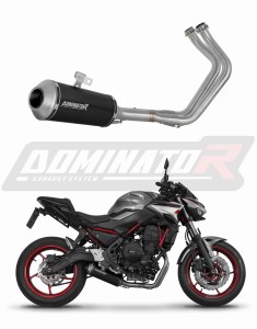 Kawasaki Z650 2023 - 2025 Full Exhaust System Collector Silencer OV G2 BLACK + dB killer