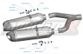 SL 750 Shiver Exhaust Aprilia Muffler Auspuff Sportauspuff Silencer Echappement Silencieux Scarico Scarichi Escape Carbon Tip HP1 BLACK 2007 - 2016 Dominator