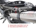 SL 750 Shiver Exhaust Aprilia Muffler Auspuff Sportauspuff Silencer Echappement Silencieux Scarico Scarichi Escape Carbon Tip HP1 BLACK 2007 - 2016 Dominator 2