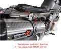 exhaust muffler DOMINATOR HP1 BLACK fits to Aprilia SHIVER 900 2017  2019 4