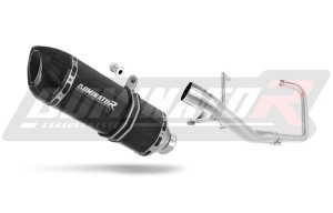 Yamaha YBR 125 2000 - 2008 Full Exhaust System Collector Silencer HP1 BLACK + dB killer